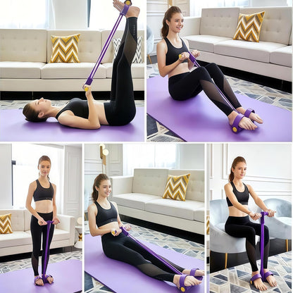 💪 2026 New Upgraded 8-Tube Pedal Resistance Device – Detachable & Adjustable Full-Body Trainer