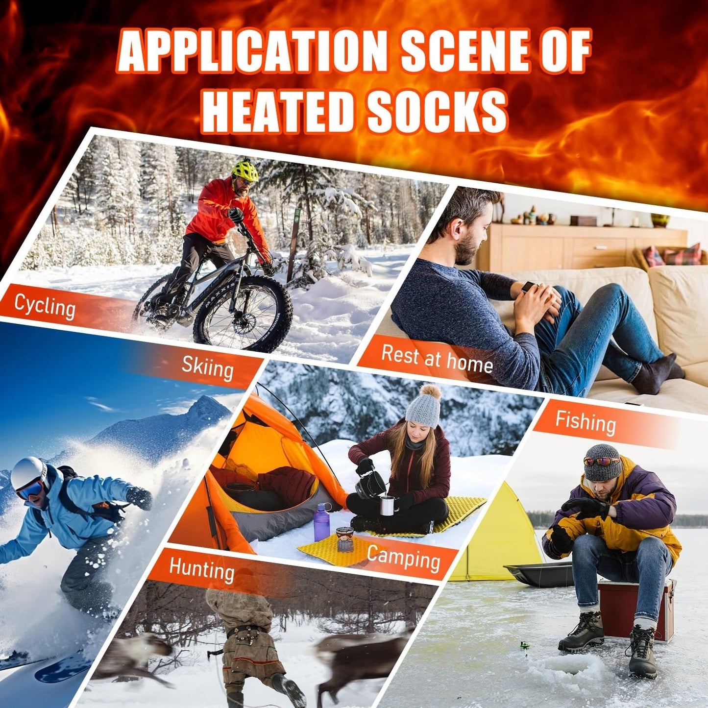 🎁Christmas Sale 50% OFF🎅Rechargeable Heated Socks for Men & Women