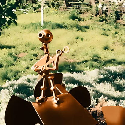 Handmade Metal Rock Band Windmill🎁(Includes a 70cm bracket)