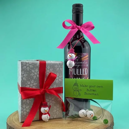 (🔥Hot Sale🔥)☃️ DIY Button Snowman Ornament Kit🌲