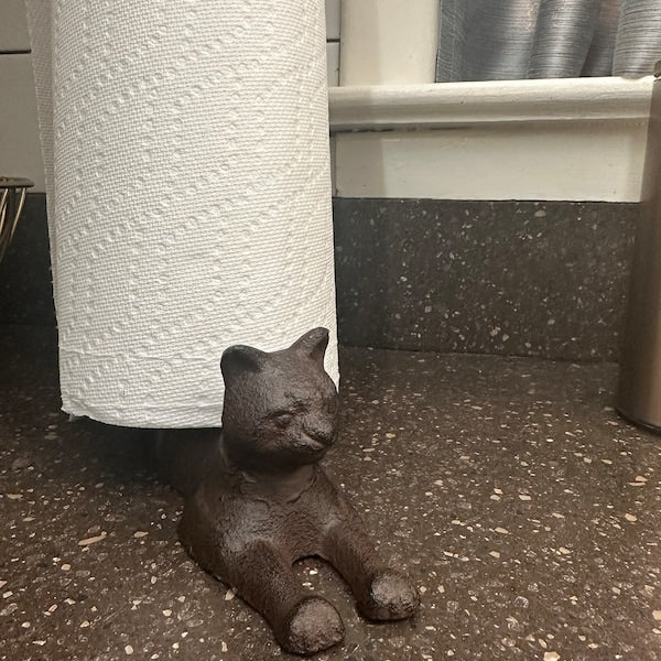 🏆 50K+ SOLD!🔥Resting CAT PAPER TOWEL Holder