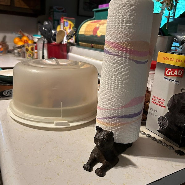 🏆 50K+ SOLD!🔥Resting CAT PAPER TOWEL Holder