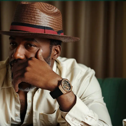 Miller Ranch Fedora -- Patriotic Straw