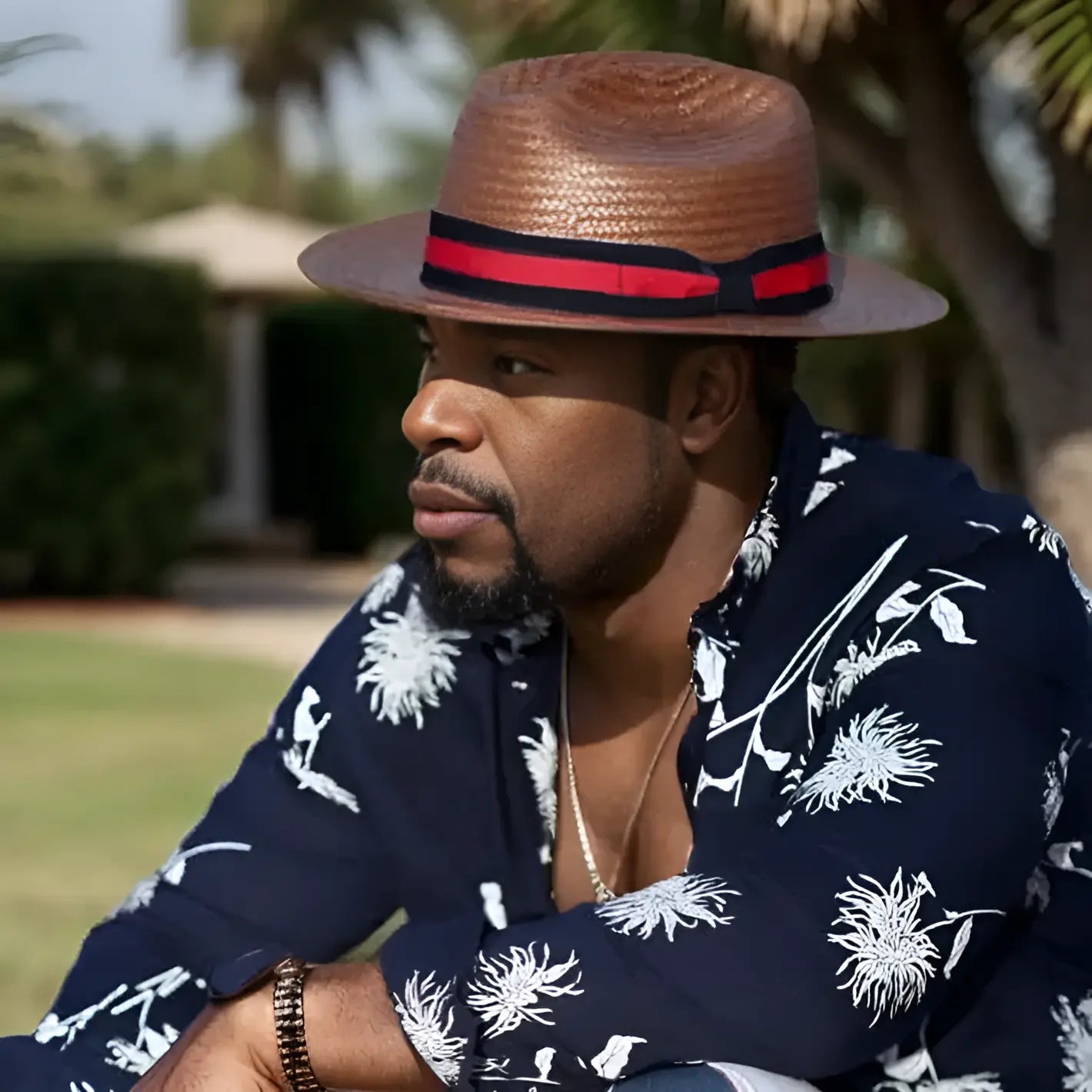 Miller Ranch Fedora -- Patriotic Straw