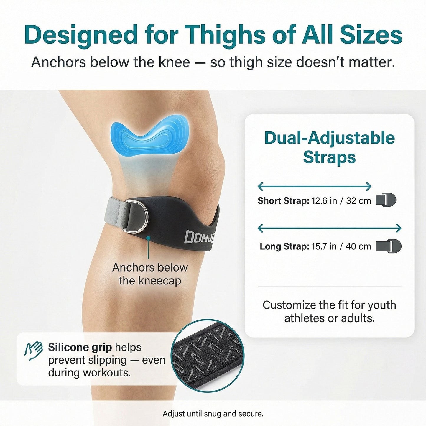 Gounod - Patellar Tendon Support Strap (2 Straps Included)