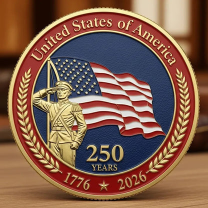 The 250th Anniversary Independence Day Flag Coin
