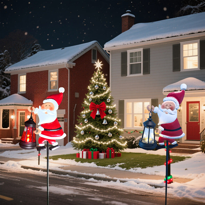 🌲🎅Solar-Powered Santa Claus Garden Stake Light