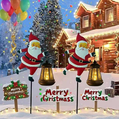 🌲🎅Solar-Powered Santa Claus Garden Stake Light