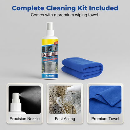 🏆LAST DAY SALE: 9.99!!  ⏰🎁Headstone Cleaning & Restoration Spray – Remove Stains Instantly