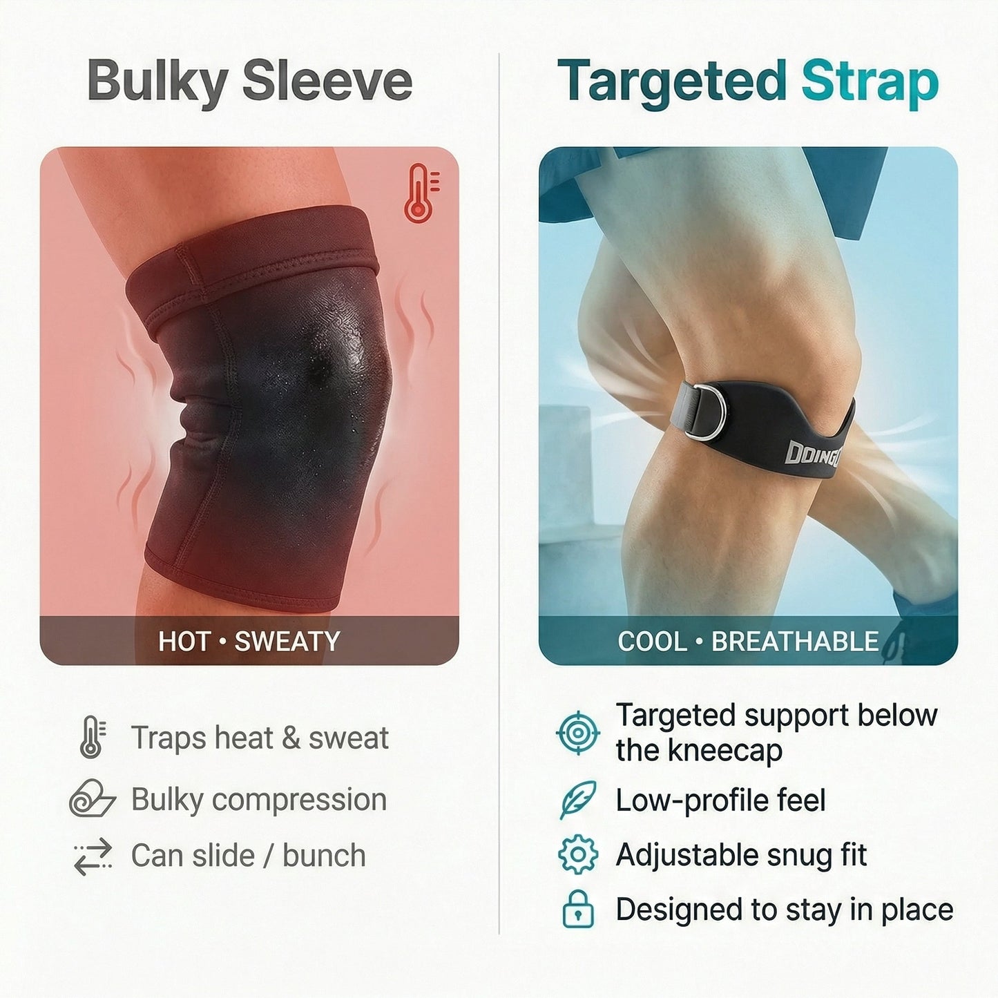 Gounod - Patellar Tendon Support Strap (2 Straps Included)