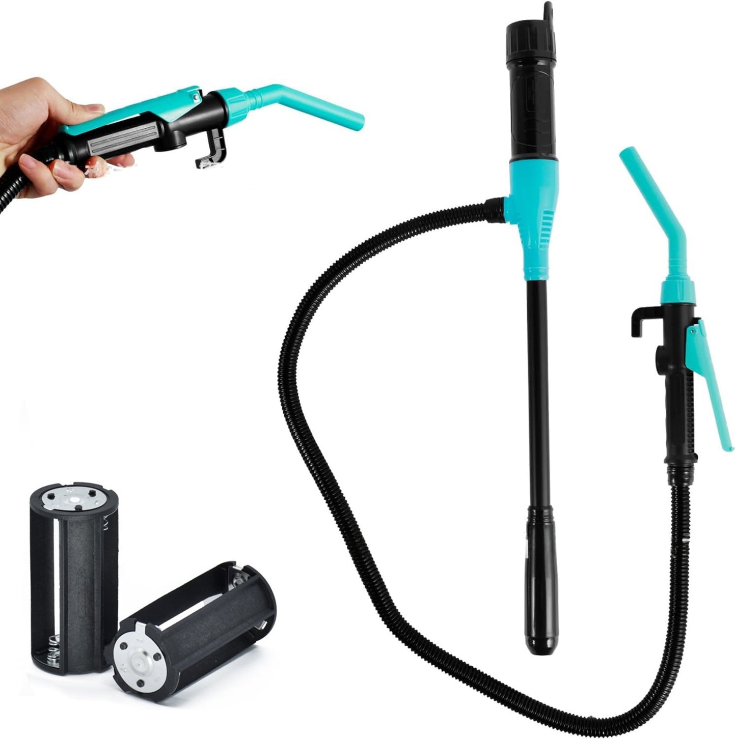 Cordless Fuel Transfer Pump Compatible with DeWalt 20V & Milwaukee 18V Batteries